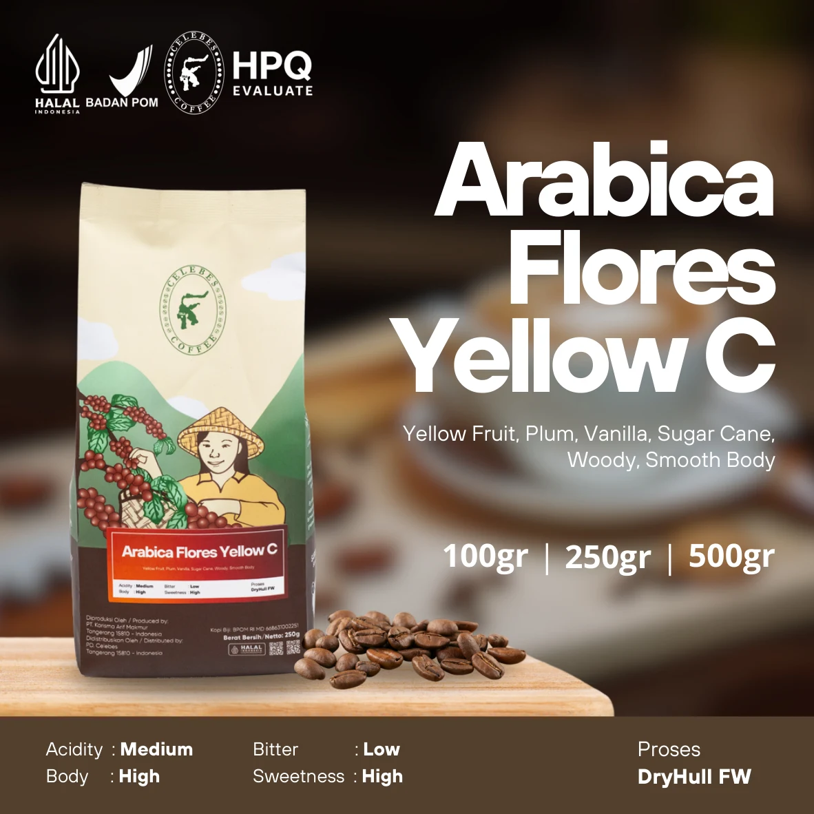 Arabica Flores Yellow Caturra (RKC)